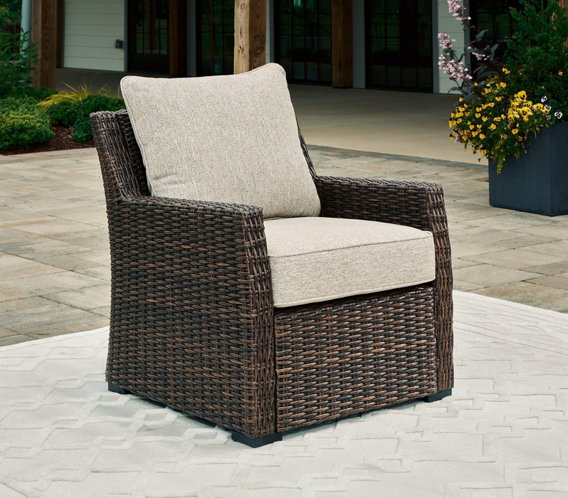 Brook Ranch Outdoor Lounge Chair with Cushion