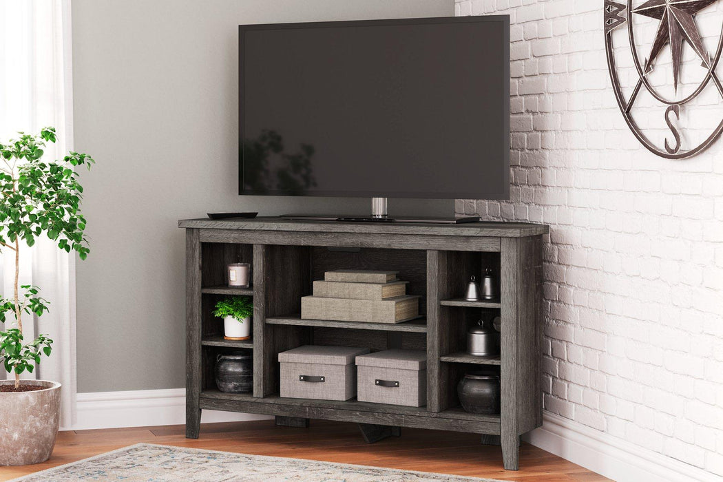 Arlenbry Corner TV Stand with Electric Fireplace