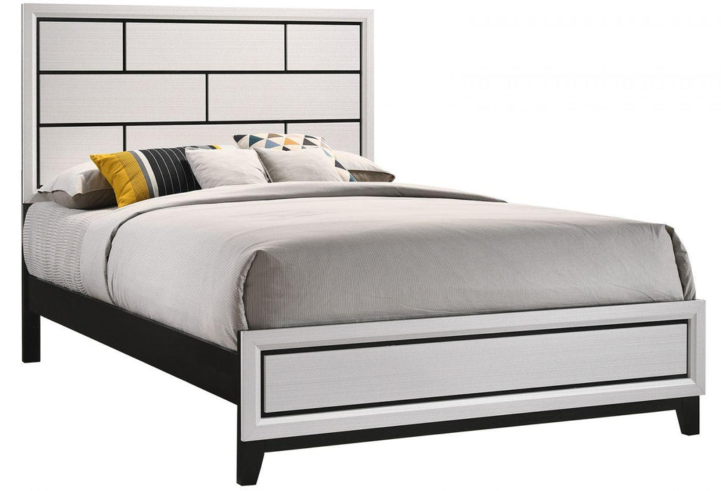 Crown Mark Akerson Full Panel Bed in Chalk B4610-F image