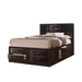 Crown Mark Emily King Captain's Storage Bed in Dark Cherry image