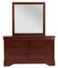 LOUIS PHILIP 6-D DRESSER CHERRY image