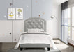 GABY TWIN PLATFORM BED ADJHB SILVER image