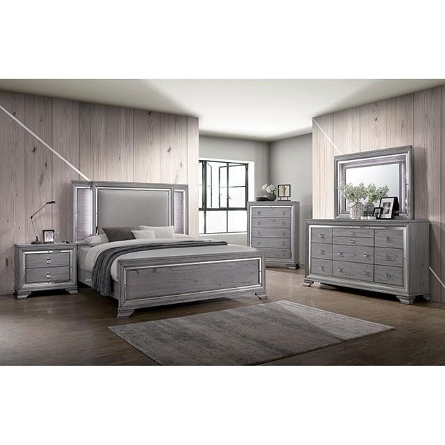 Alanis Light Gray E.King Bed