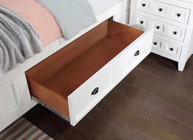 CASTILE Cal.King Bed, White