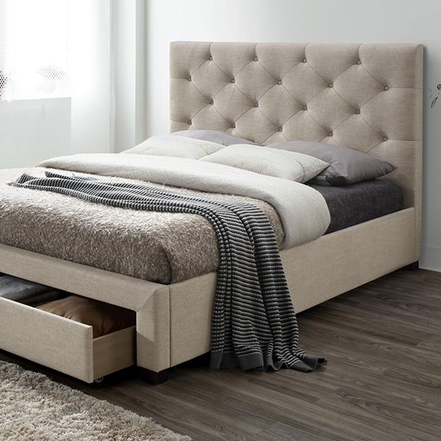 SYBELLA Queen Bed, Beige image