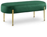 Gia Green Velvet Bench image