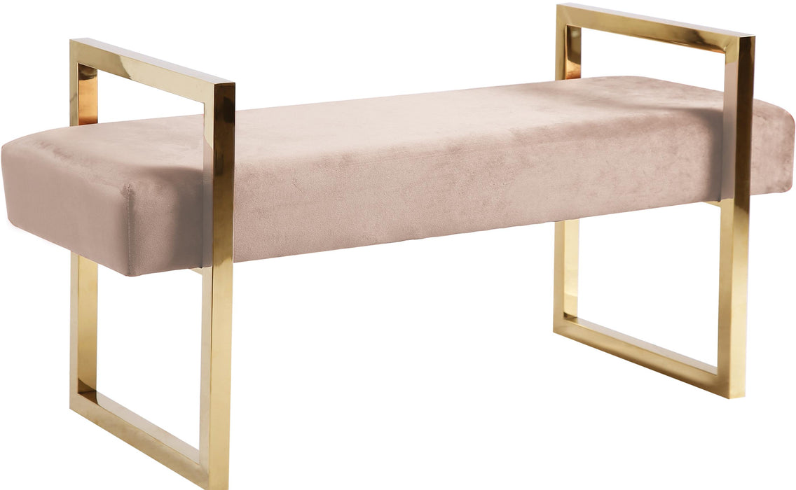 Olivia Pink Velvet Bench image