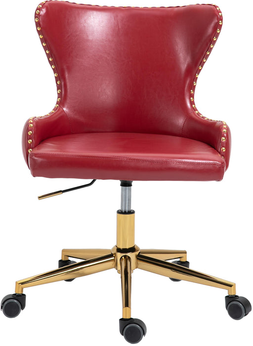 Hendrix Red Faux Leather Office Chair