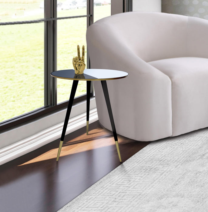 Reflection Gold / Black End Table