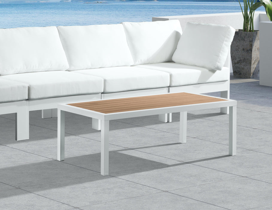 Nizuc Brown manufactured wood Outdoor Patio Aluminum Coffee Table