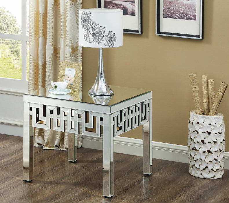 Aria Mirrored End Table