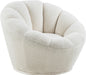 Dream White Faux Sheepskin Fur Accent Chair image