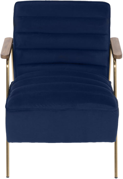 Woodford Navy Velvet Accent Chair