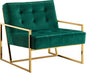 Pierre Green Velvet Accent Chair image