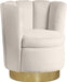 Lily Cream Velvet Accent Chair image