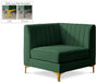 Alina Green Velvet Corner Chair image