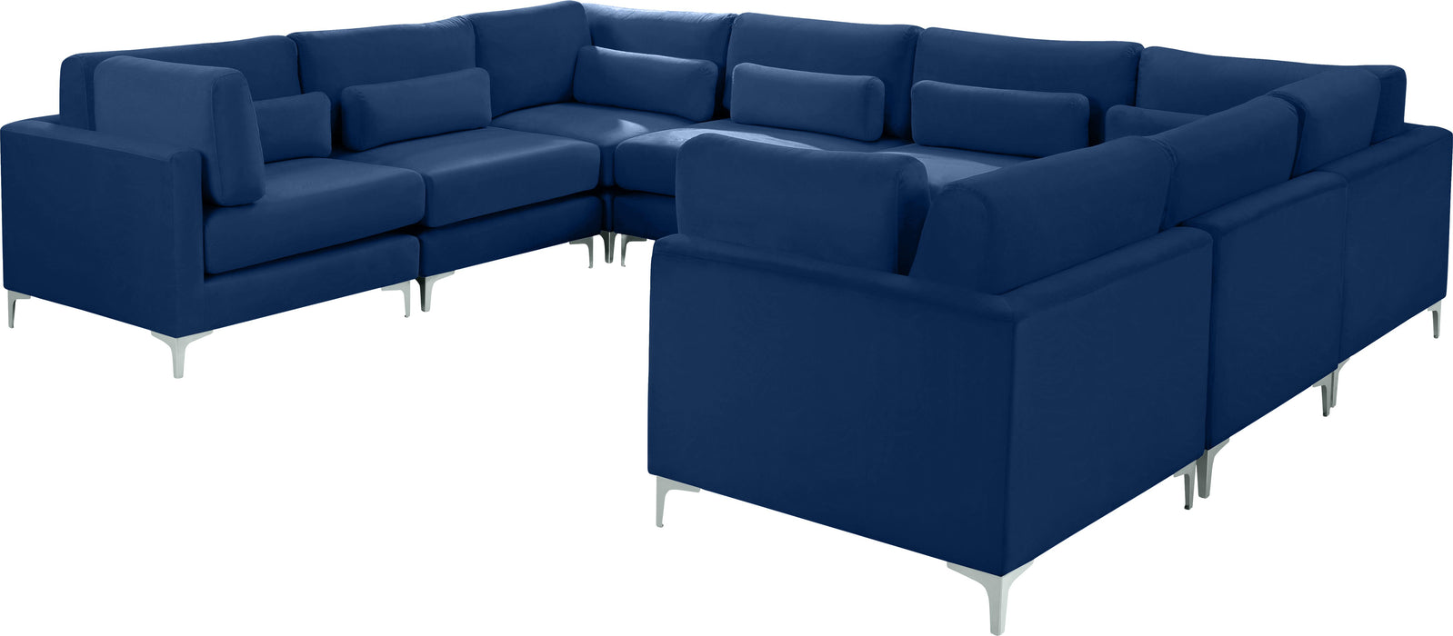 Julia Navy Velvet Modular Sectional (8 Boxes)