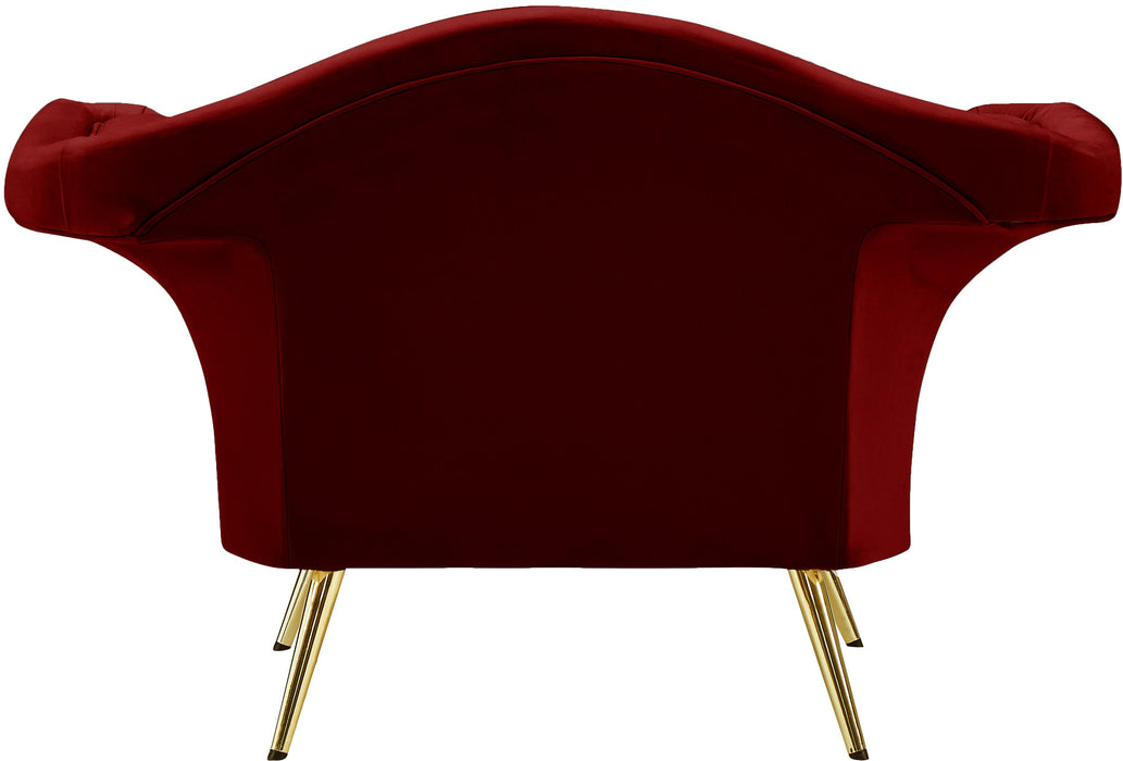 Lips Red Velvet Chair