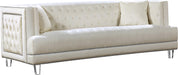 Lucas Cream Velvet Sofa image