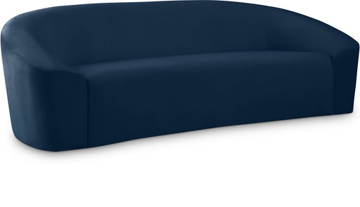 Riley Navy Velvet Sofa image