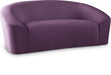 Riley Purple Velvet Loveseat image