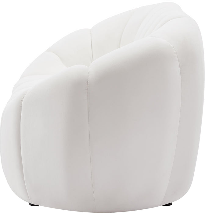 Elijah Cream Velvet Sofa