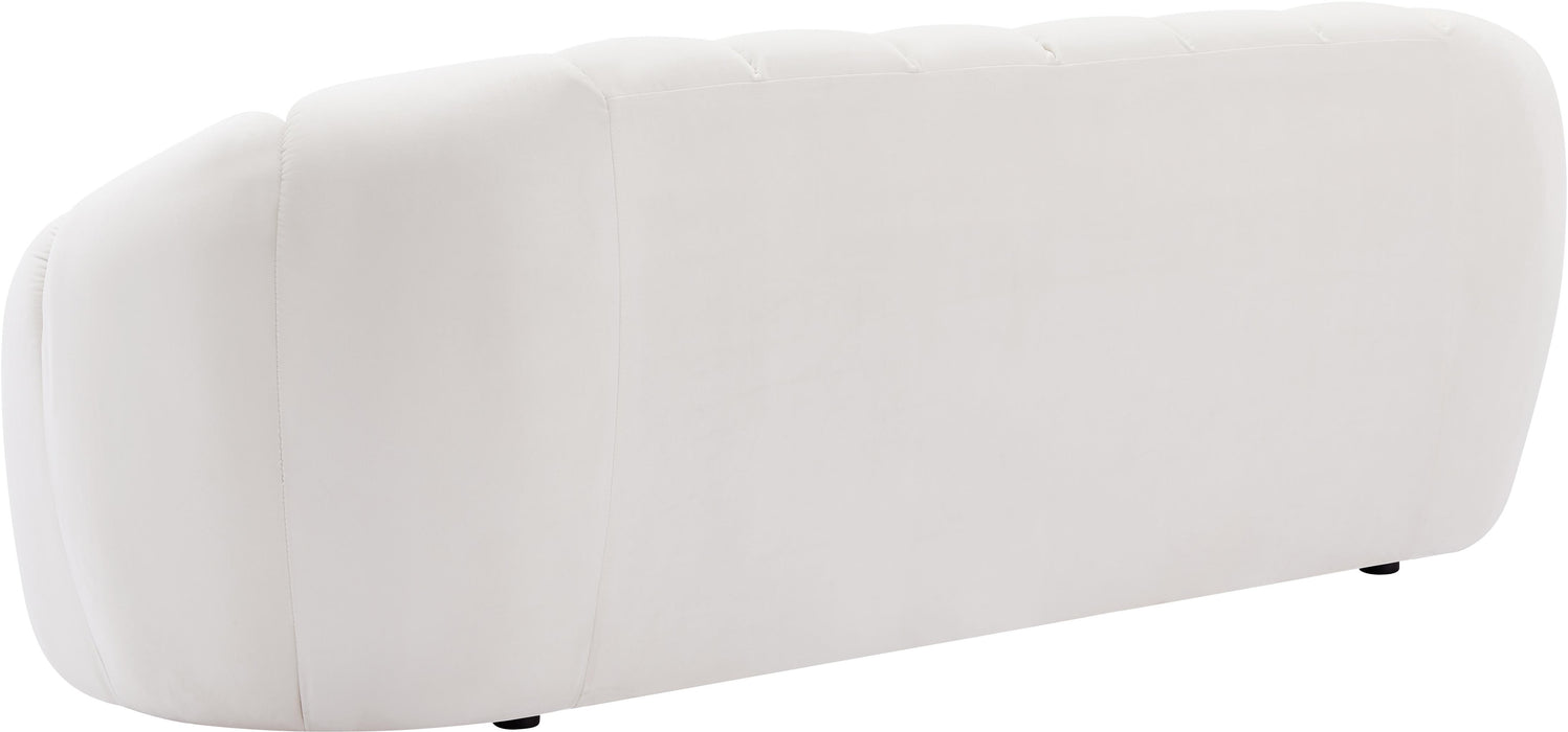 Elijah Cream Velvet Sofa