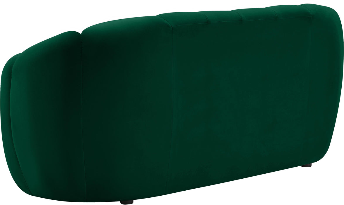 Elijah Green Velvet Loveseat