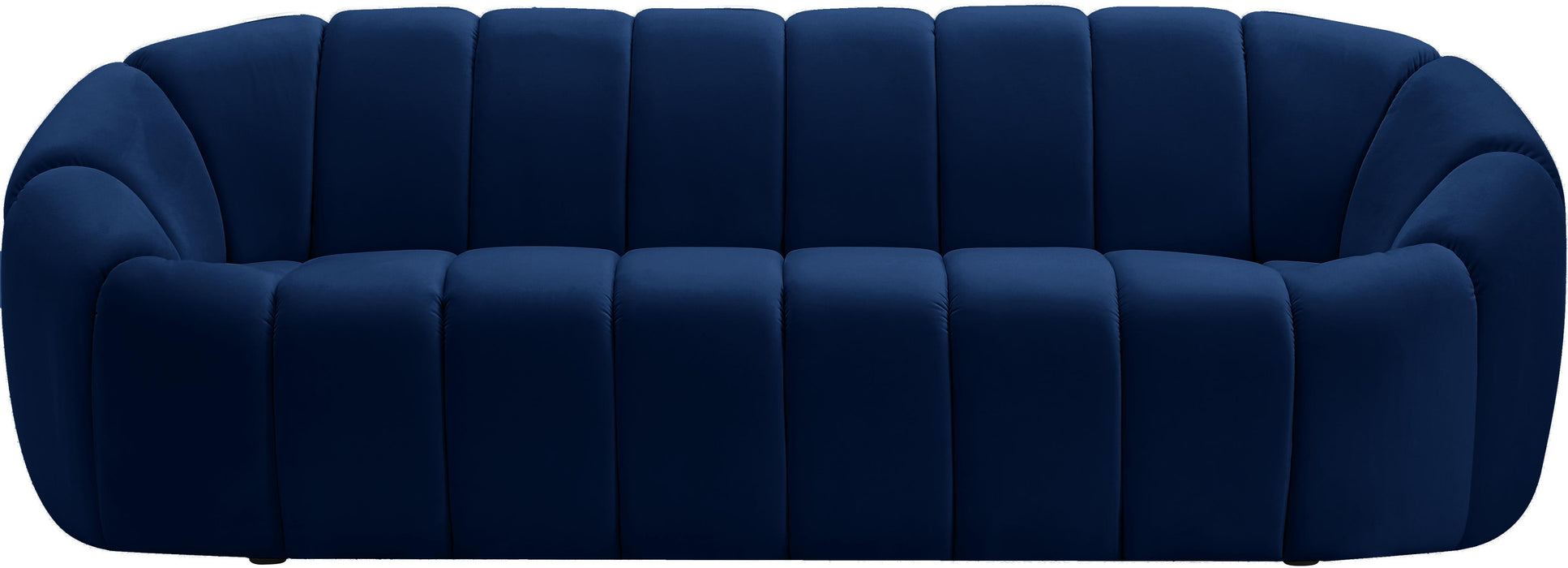 Elijah Navy Velvet Sofa