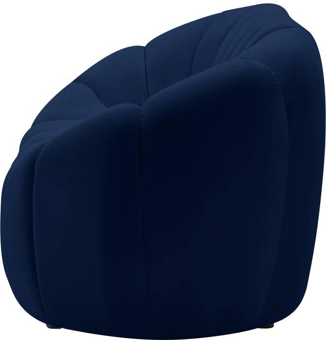 Elijah Navy Velvet Sofa