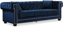 Bowery Navy Velvet Sofa image