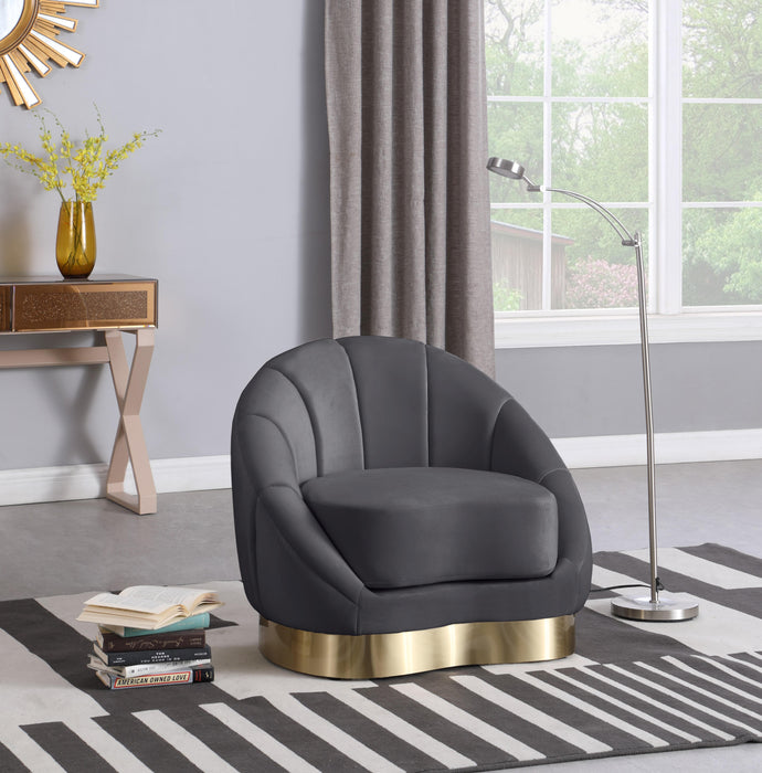 Shelly Grey Velvet Chair