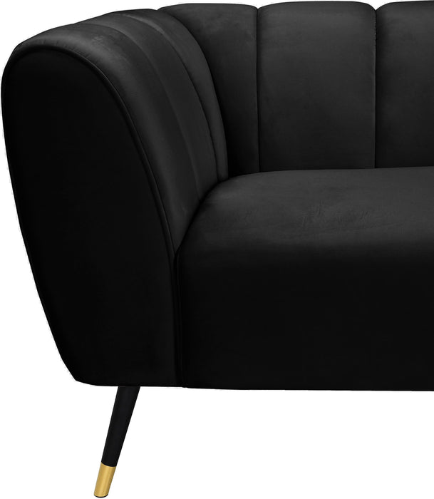 Beaumont Black Velvet Chair