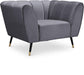 Beaumont Grey Velvet Chair image