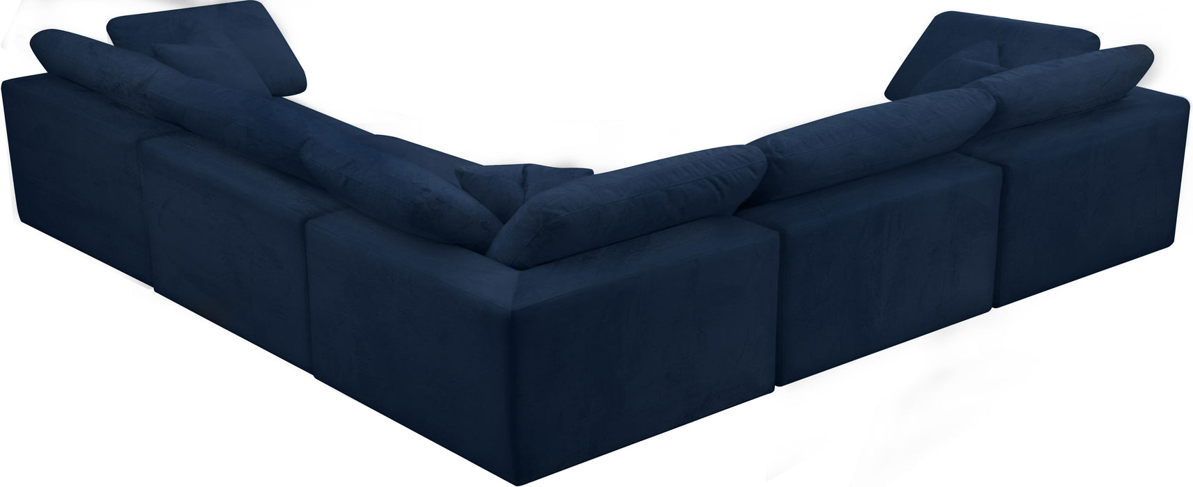 Cozy Navy Velvet Cloud Modular Sectional