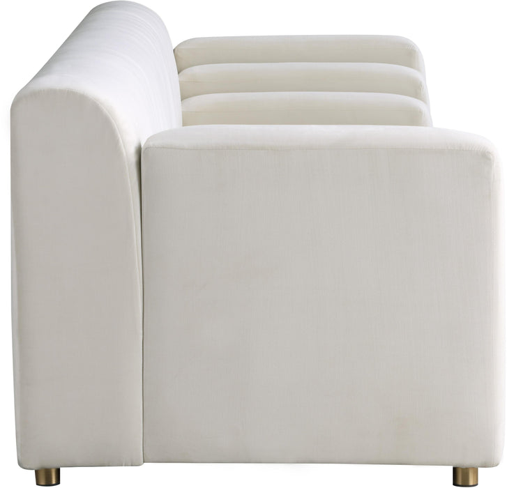 Naya Cream Velvet Sofa