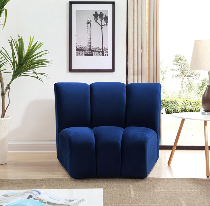 Infinity Navy Velvet Modular Chair