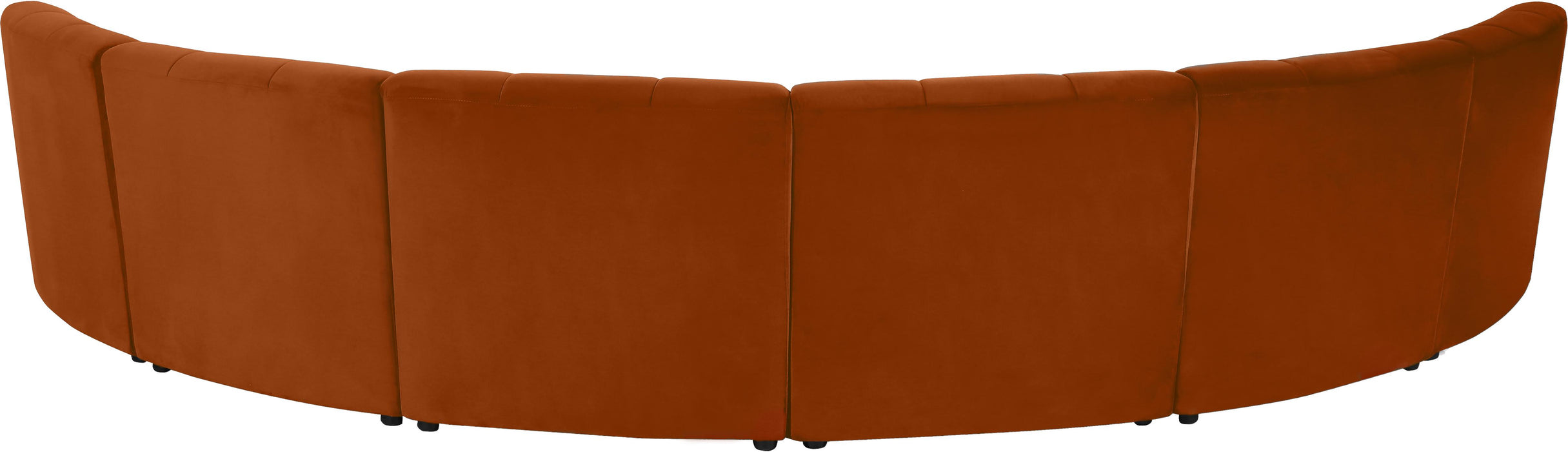 Limitless Cognac Velvet 6pc. Modular Sectional