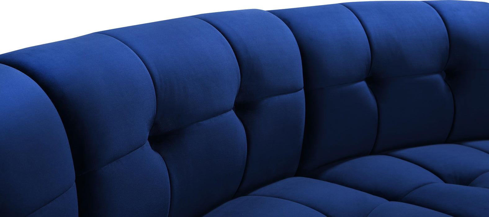 Limitless Navy Velvet 9pc. Modular Sectional