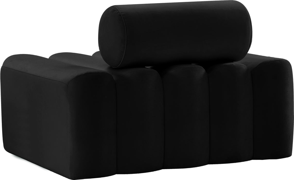 Melody Black Velvet Chair