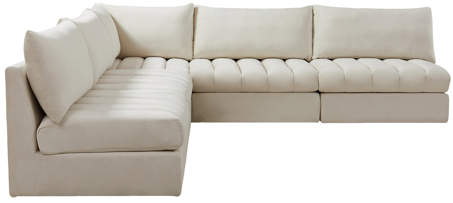 Jacob Cream Velvet Modular Sectional