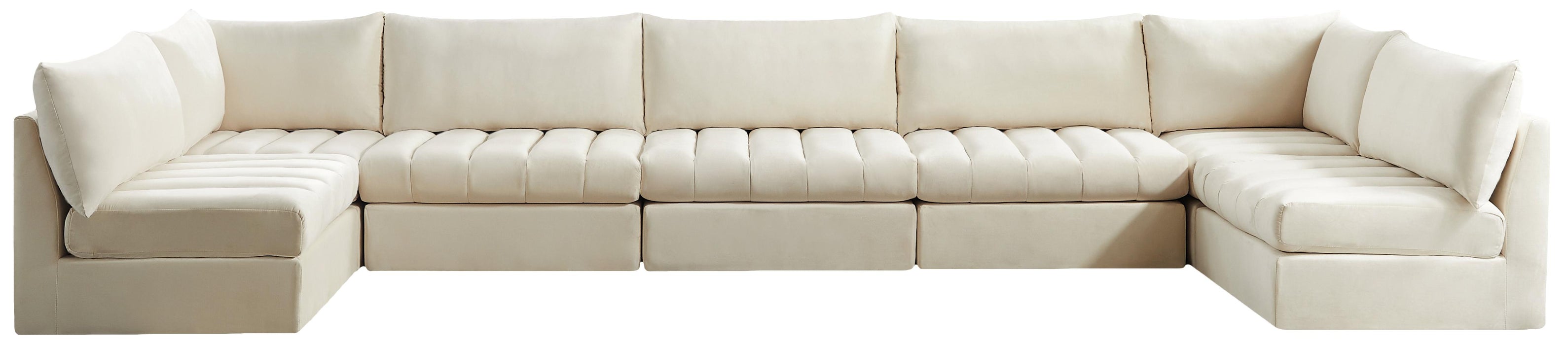 Jacob Cream Velvet Modular Sectional