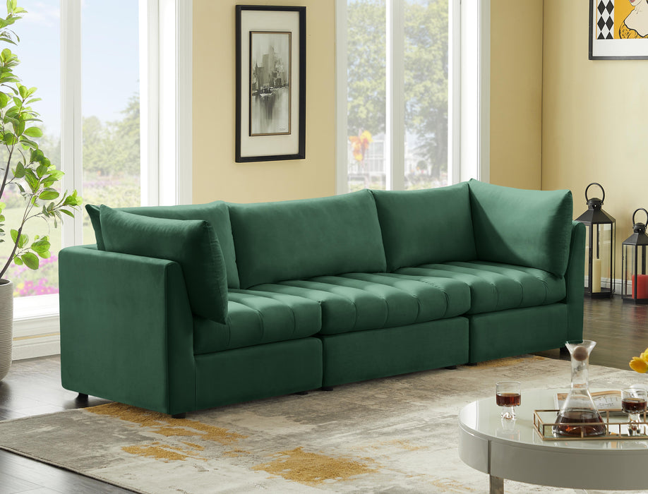 Jacob Green Velvet Modular Sofa