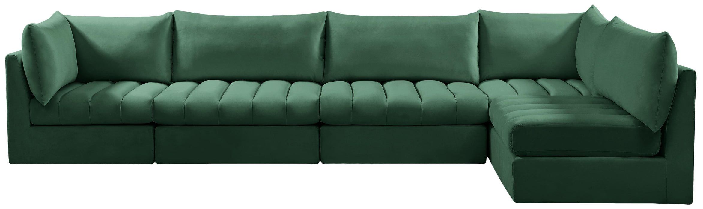 Jacob Green Velvet Modular Sectional