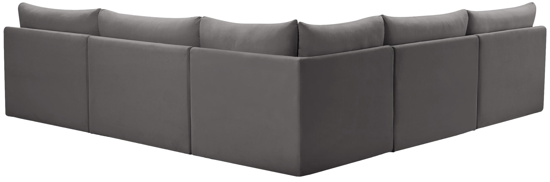 Jacob Grey Velvet Modular Sectional