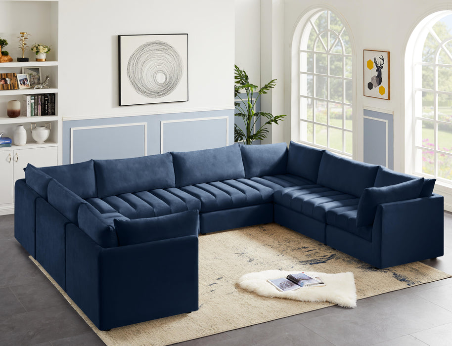 Jacob Navy Velvet Modular Sectional