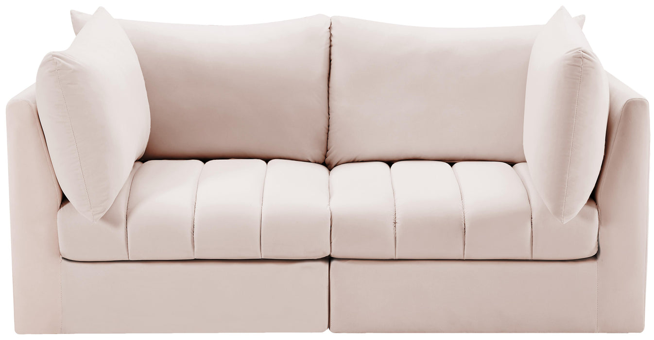 Jacob Pink Velvet Modular Sofa