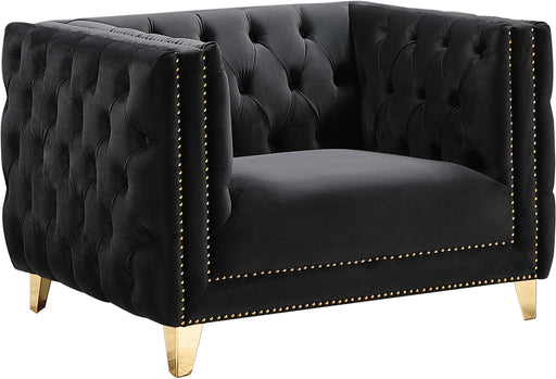 Michelle Black Velvet Chair image