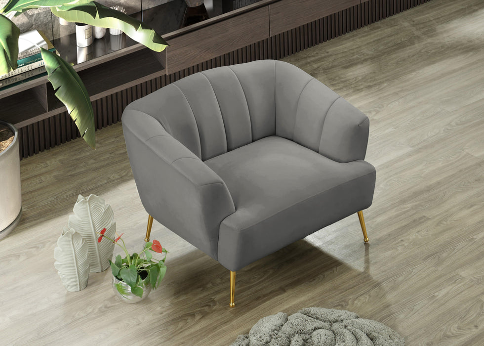 Tori Grey Velvet Chair