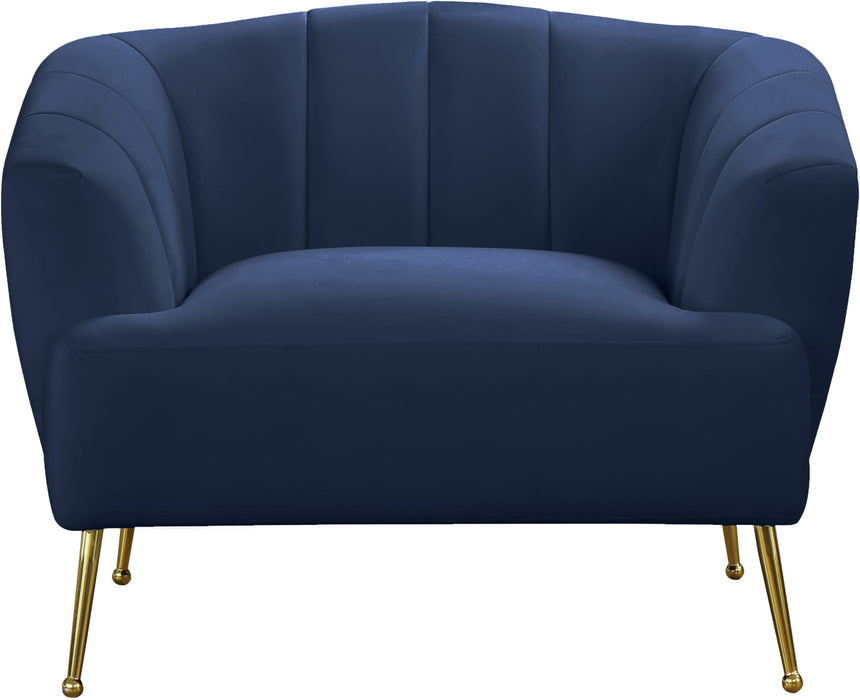 Tori Navy Velvet Chair